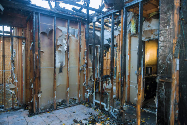 Professional Fire Damage Removal technician working in West Babylon, NY
